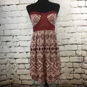 Roxy strapless dress size medium
